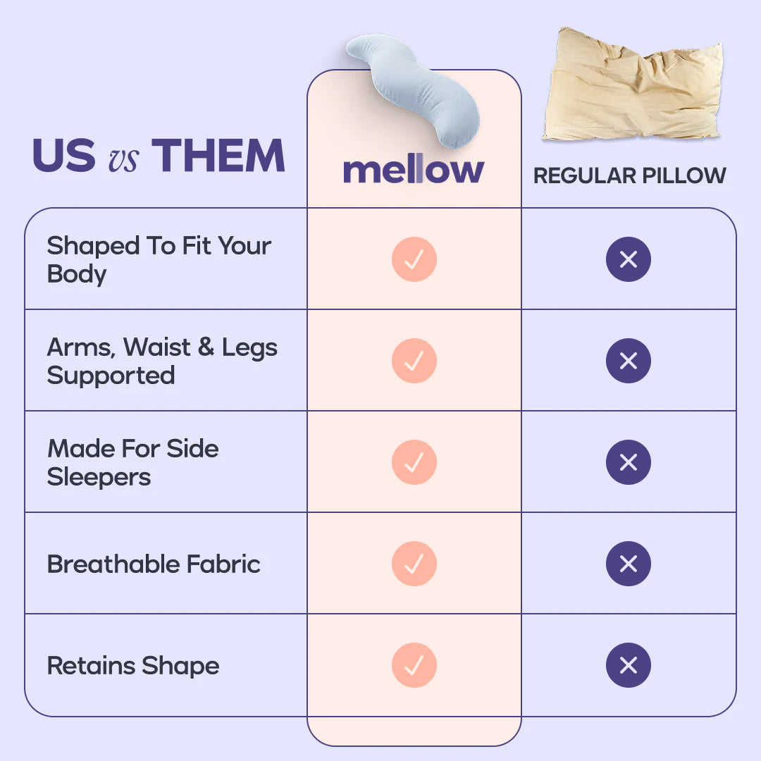 Wave Curve Side Sleeper Pillow